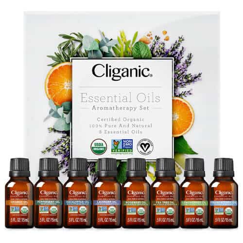 cliganic 8 essential oil gift set