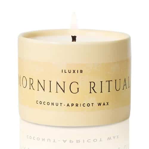iluxir morning ritual palo santo sandalwood candle