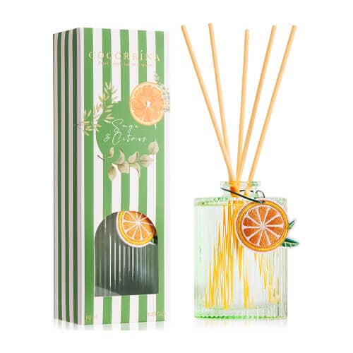 Budget vs Luxury Reed Diffusers: Are Premium Brands Really Worth It? 11 cocorrina reed diffuser set sage and citrus